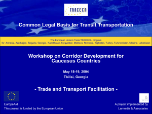 Common Legal Basis for Transit Transportation