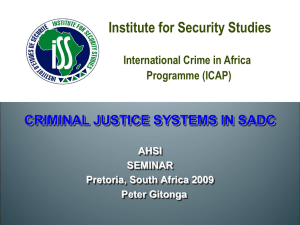 22 Oct 2009: ISS Seminar, Pretoria