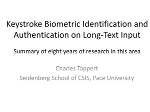 Keystroke Biometric Identification and Authentication on Long