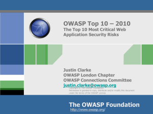 OWASP AppSec 2009 Presentation