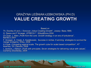 value creating growth