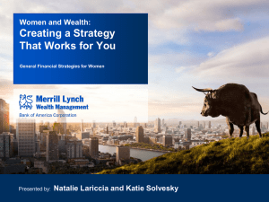 Women and Wealth: Creating a Strategy that Works for You Seminar
