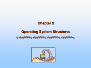 Chapter 2 - Operating System Structures