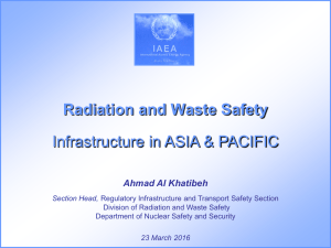 Radiation and Waste Safety Infrastructure in ASIA