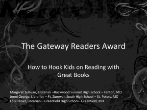 Gateway Nominees - Missouri Association of School Librarians