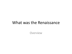 What was the Renaissance