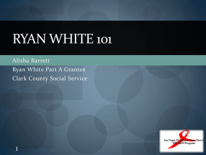 Ryan White 101 - LGBTQIA Wellness Conference