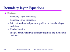 Blasius solution and BL integral parameters