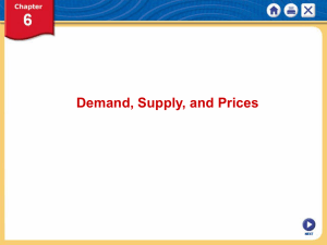 Demand, Supply, and Prices