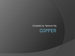 Compilation of Facts on Copper - 1p121science2010e