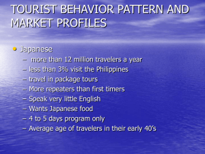 Tourist Behavior Patterns