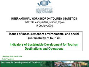 UNWTO presentation