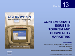 The Tourism Marketing Environment