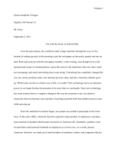 Exemplification Essay - English1A