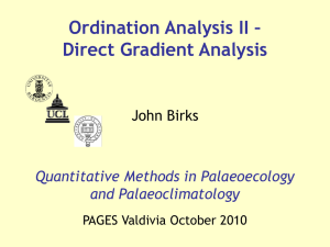 direct gradient analysis