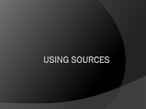 Using Sources - researchandwriting