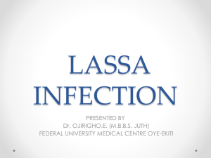 lassa fever - Federal University Oye