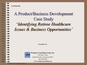Health Care Case Study - Westport Consulting Group