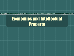 Economics and Intellectual Property