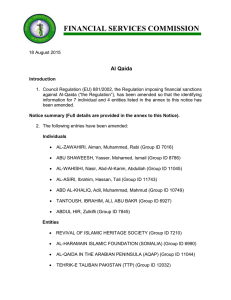 Financial-Sanctions-Notice 19 August 2015 – Al Qaida