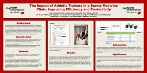 The Impact of Athletic Trainers in a Sports Medicine Clinic