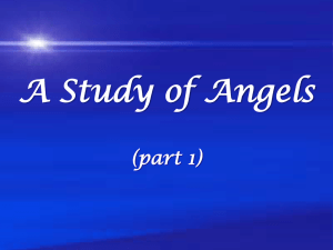 A Study of Angels 1 - Dewey Avenue church of Christ