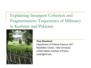 Explaining Cohesion, Fragmentation, and Control in Insurgent Groups