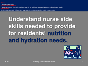 Nutrition Part II - Nursing Fundamentals