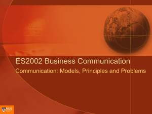 ES2002 Communication Process