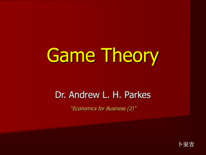 Day 4 PPT - Game Theory