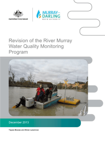 Revision of the River Murray WQ Monitoring Program [docx 4.37 MB]