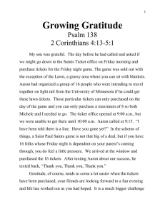 10 Ordinary. Growing Gratitude