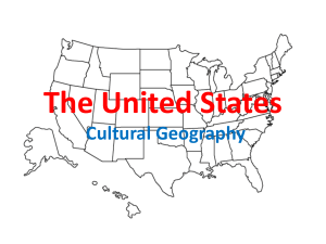 US Cultural Geography