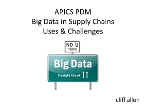 Big Data - APICS Portland