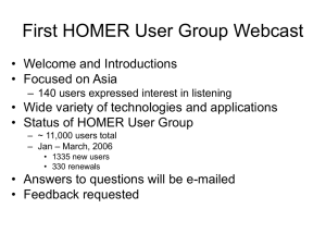 First_HOMER_Webcast_Presentation