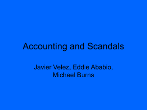 Accounting and Scandals