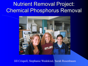 Chemical Phosphorus Removal