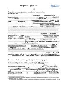 Property Rights NC