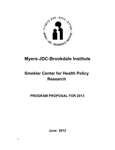 program proposal - Myers-JDC