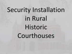 Concerns for Rural Courthouse Security Installation
