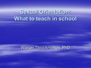 Counseling & Sexual Orientation - The Center for Vision & Values