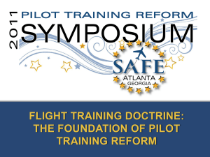 Doctrine Panel - GA Pilot Training Reform Symposium