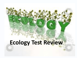 Ecology Test Review