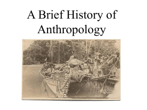 history of anthro pt 1