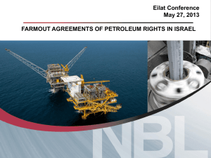Farmout Agreements of Petroleum Rights in Israel
