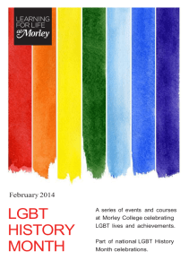Rasing Awareness - LGBT History Month Leaflet