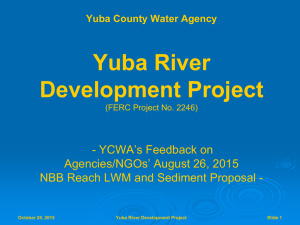 YCWA Feedback on RPs NBB Reach LWM and Sediment Proposal