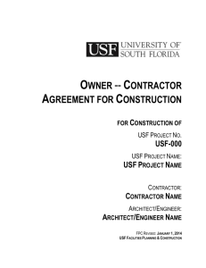 USF Project Name - University of South Florida