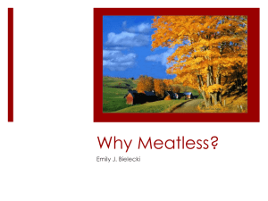 Why Meatless?