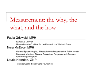 Measurement in This Collaborative - Massachusetts Coalition for the